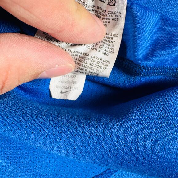 Nike Pro Combat Shirt Men's Large Blue Dri-Fit Compression Activewear Sports - Picture 7 of 11